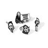 Versatile Skull Halloween Horror Movie Metal Badge For Occasions All