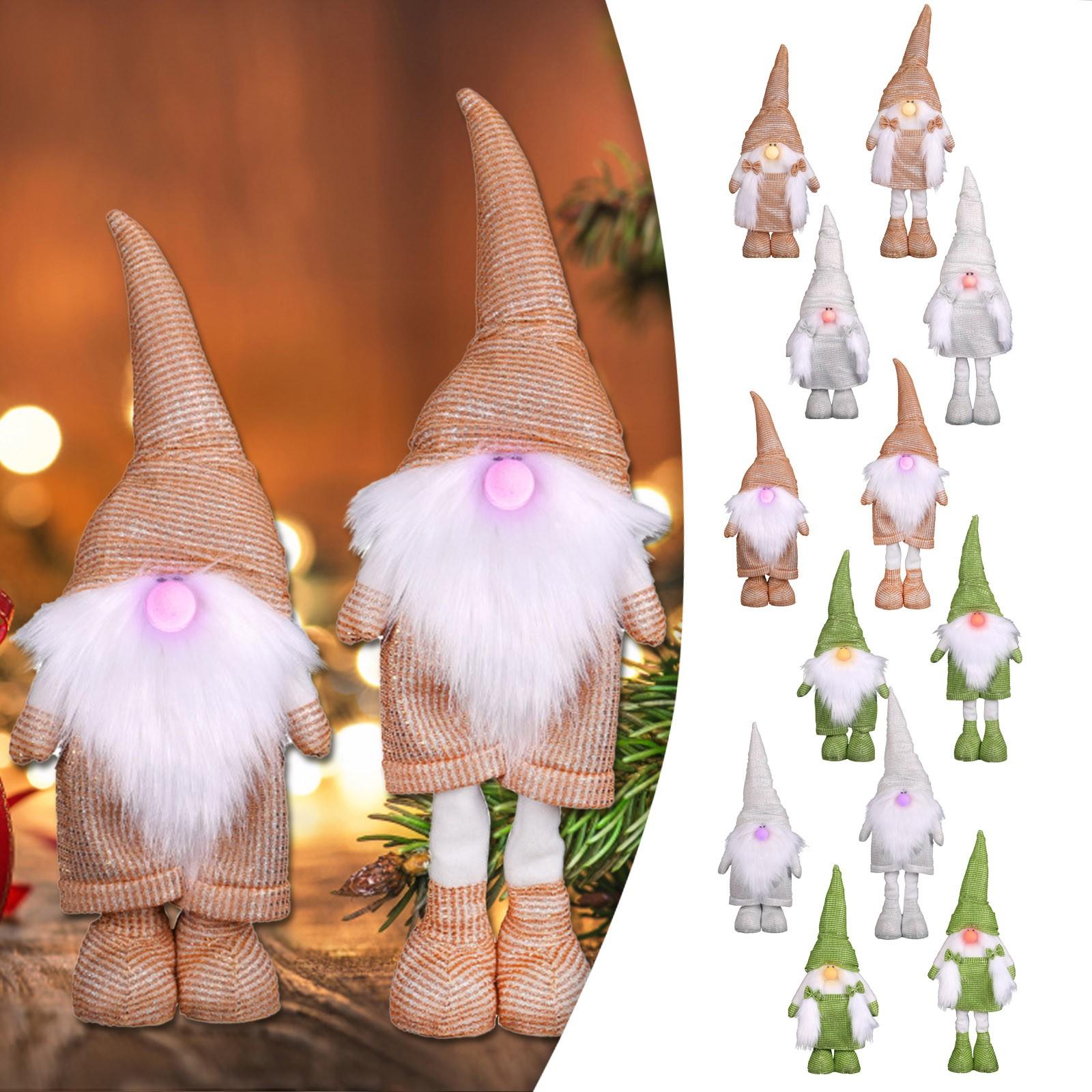 

Светящаяся Музыкальная Телескопическая Кукла Гоблина Рождественский Орнамент Светящийся в темноте Безликий Лесной Старик