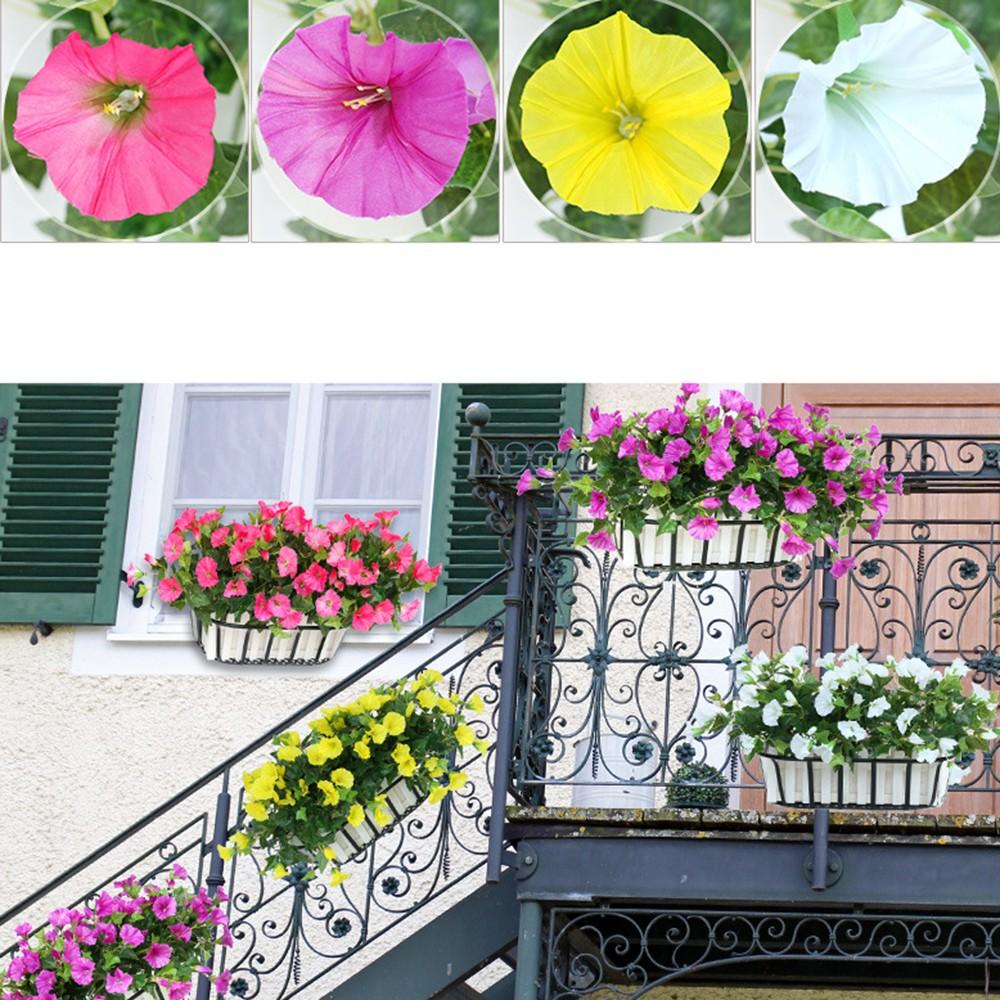 Vibrantly Artificial Morning Glory Vine Decoration 7 branches 35cm Fake