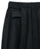 NOIRER FOR WOMAN Belted Pocket Wide Slacks (Black)