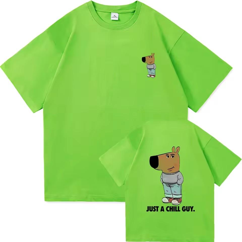 Jestem po prostu wyluzowanym gościem T-shirt Śmieszna odzież męska Harajuku Vintage Unisex Wysokiej jakości bawełniana odzież Koszulki anime męskie