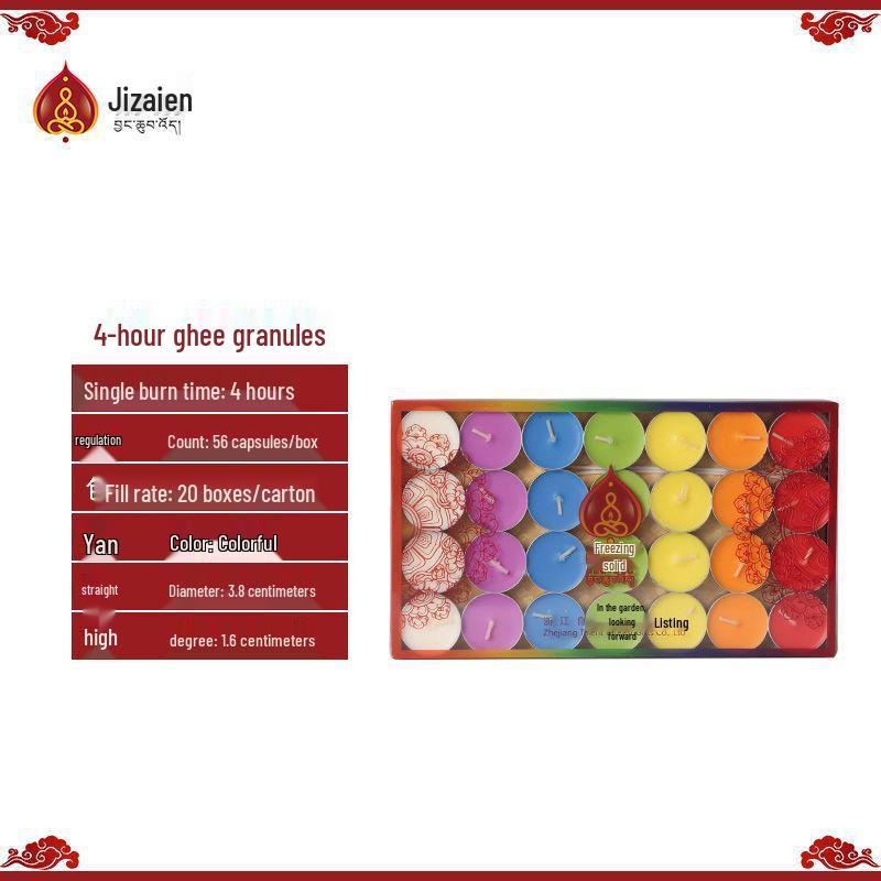 Ghee Lotus Lamp for Buddha Offering - Available in 1.5 to 24 Hour Durations