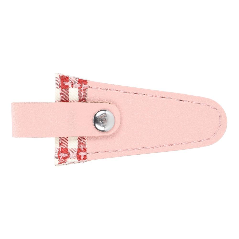 Color Lattice Scissors Protective Cover Protective PU Leather Scissors Cover For Embroidery