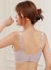 Jelly Black Technology Underwear Women's Big Breasts Show Small Traceless Upper Support Soft Support Gathering Anti-sagging No Steel Ring Bra