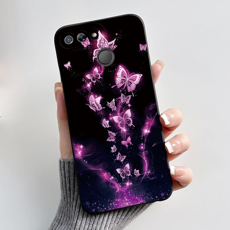 Printed Phone Case For Itel P15 A35 A25 PRO Fundas Capa Soft Silicone Black Shell for ITEL A25 Cover Cute Flower Cartoon Casing