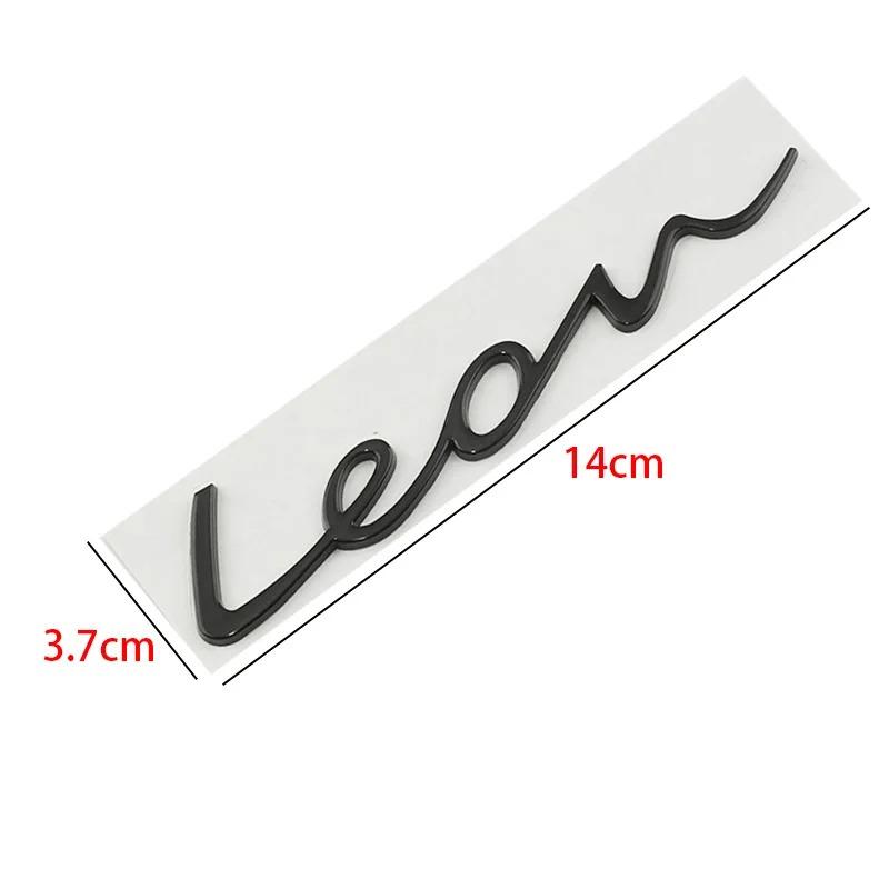 3D Metal Leon Car Rear Trunk Words Logo Badge Emblem Decals Sticker For Seat Leon 1 2 3 4 5 6 ST MK1 MK2 MK3 MK4 MK5 MK6 Accessories