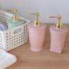 1PCS Fashion Stained Carved Liquid Soap Dispenser Bathroom Sanitizer Bottle Hand Pump Emulsion Shampoo Bath Shower Gel Press