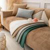 Plush Stripe Sofa Cover Slipcovers  Soft Towel Solid Color Non-slip Couch Living Room Hoom Decorative Capa Sofas  Covers