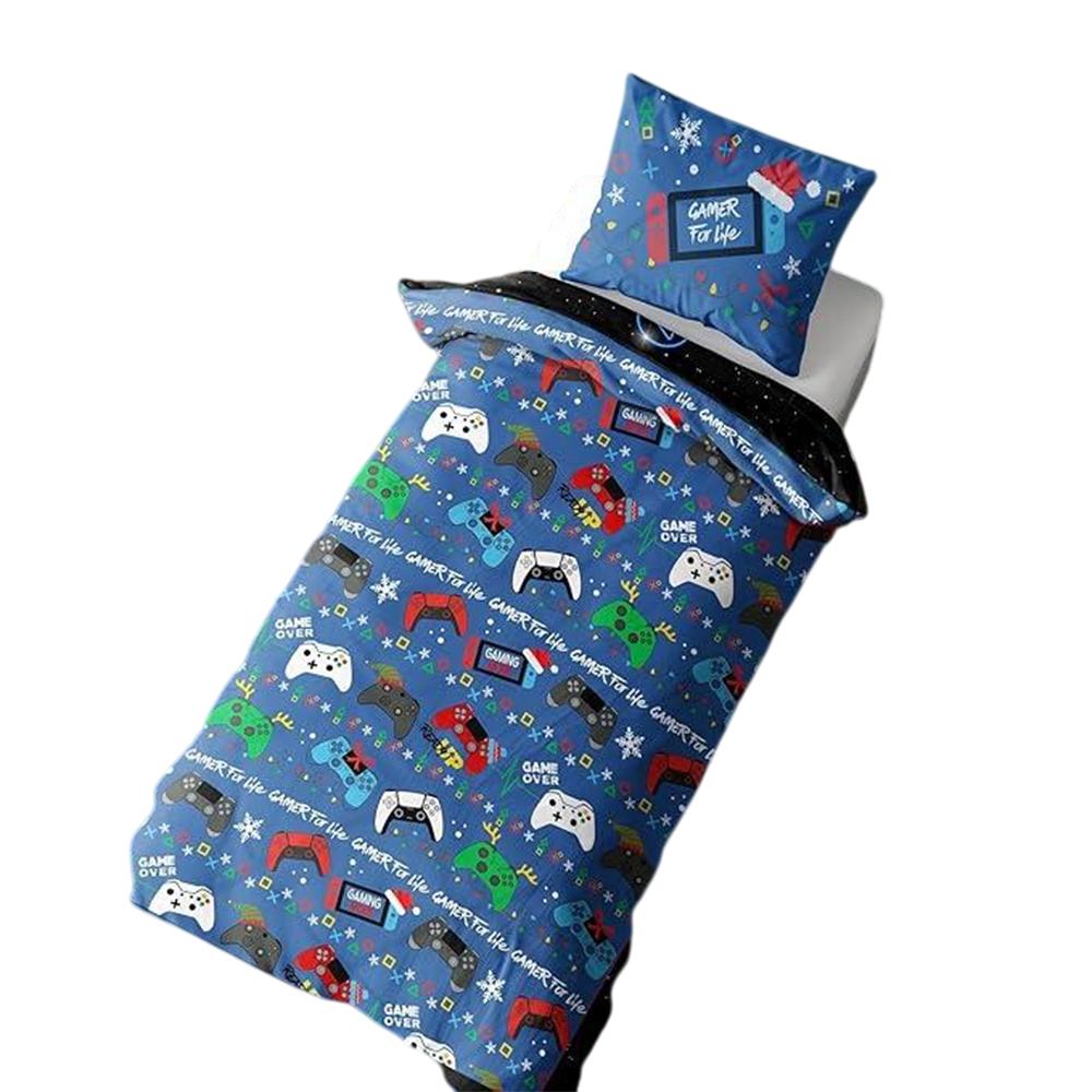 Floso Gamer For Life Christmas Reversible Duvet Set