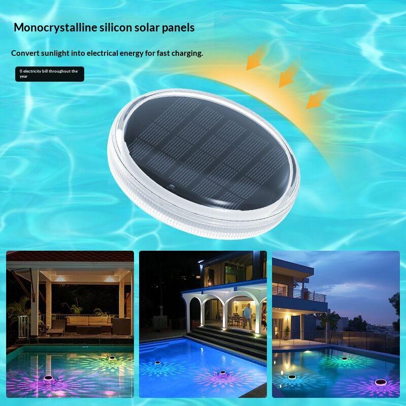Solar Floating Pool Lights Rgb Color Changing Waterproof Led For Pool  Tub Wedding Party Decor