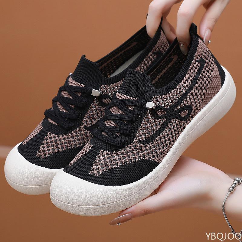 Fashion Summer new lightweight breathable mesh shoes women fashionable versatile shoes casual comfortable women flats