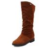 Snow Boots Women Winter Shoes Casual Woman High Boots Black Red Soft Comfortable Female Footwear Solid Suede Women Long