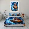Fantasy Ship Canvas Decor Set Bedding Set with 1 Duvet Cover 2 Pillowcases Single Double King Queen Gift