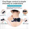 HOMZY Electric Neck Massager 8 Mode 19 Gears Tens Pulsed Therapy Instrument Portable Cervical Spine Massage Back Massage Muscle Stimulator Pain Relief