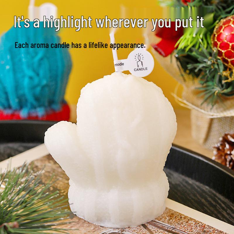 Christmas Scented Candle - Cute Ornament Gift for a Festive Atmosphere & Holiday Healing