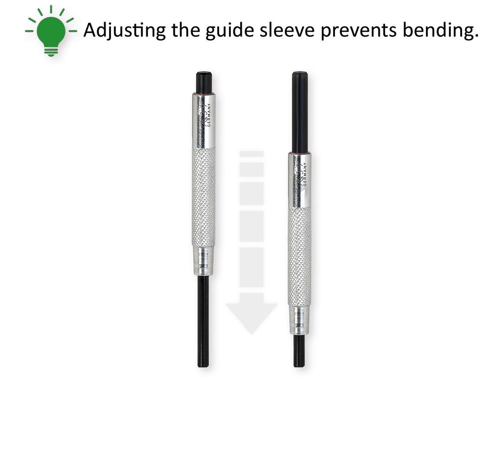 RENNSTEIG Parallel Pin Punch with Guide Sleeve Set 8-Piece 457-102-5