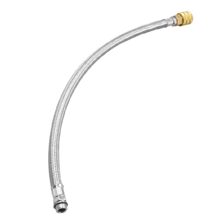 Automotive Auto Locking Brass Air Chuck With Detachable 45.8cm Metal Tube 12.5mm Threaded Nozzle For Tire Inflation Systems