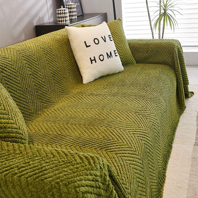 1pc Solid Color Sofa Cover Towel, Sofa Throw Cover, Four Seasons Universal Sofa Protective Cover, Suitable for Bedroom and Living Room, Home Decor
