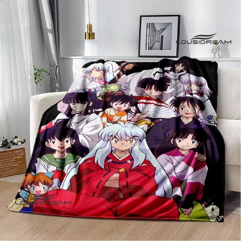 3D Inuyasha Cartoon Printed blankets Picnic blanket Warm Flannel blankets Home bed linings blankets for beds Birthday Gift