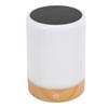 Solar Night Light Efficient Monocrystalline Silicon Solar Panel Wood Grain Table Lamp Lantern for Home Garden Patio