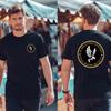 Nowe Logo Policyjne Swat Lapd - Męska Koszulka z Nadrukiem z Przodu i z Tyłu