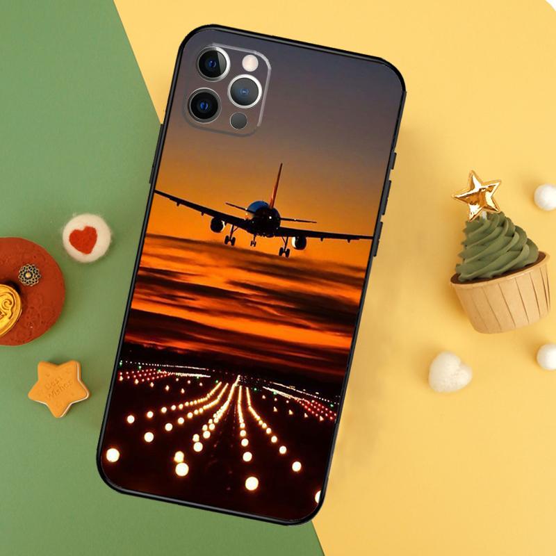 Airplane Plane Aircraft Phone Case For iPhone 17 17Air 16 15 14 13 11 12 Pro Max 12 13 Mini 16E Shockproof Cover