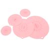 Silicone Lid Set Heat Resistant Reusable Microwave Splatter Cover Food Suction Lid for Bowls Pots Pans 5pcs