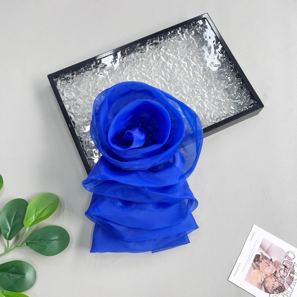 Exquisite Color Organza Rose Decorative Clothes Diy Handmade Materials Patch Sticker Decorative Corsage Accessories