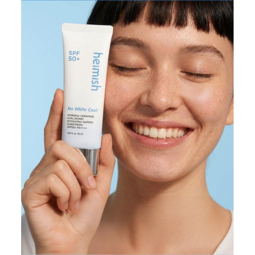 Heimish Moringa Ceramide Hyaluronic Acid Hydrating Watery Sunscreen Spf50+ Pa++++ 50ml