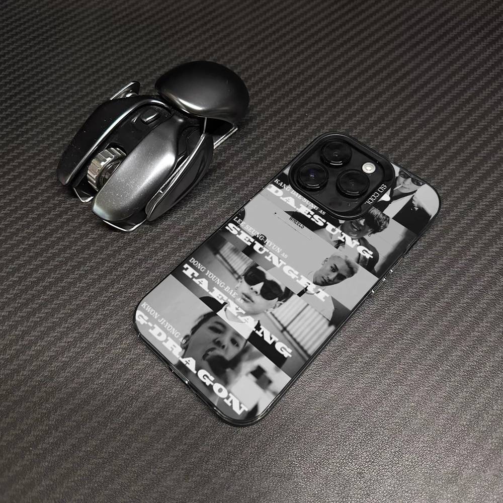 B-BIGBANGs Kpops Phone Case For IPhone 17 16 15 14 11 12 13 Pro Max Plus Pro Colored Silver Cover iPhone 16