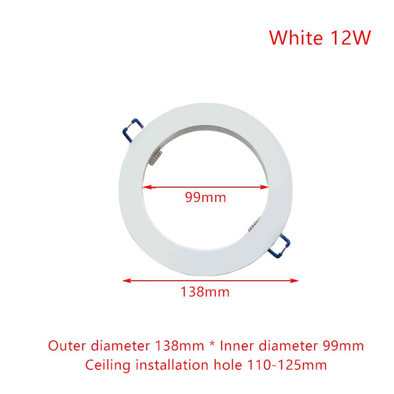 Led Downlight Spotlight Brackets Light Stand Adapters Lamp Shade Rings Hole Enlarge White Outer Frames Cut Out Remedial Circles