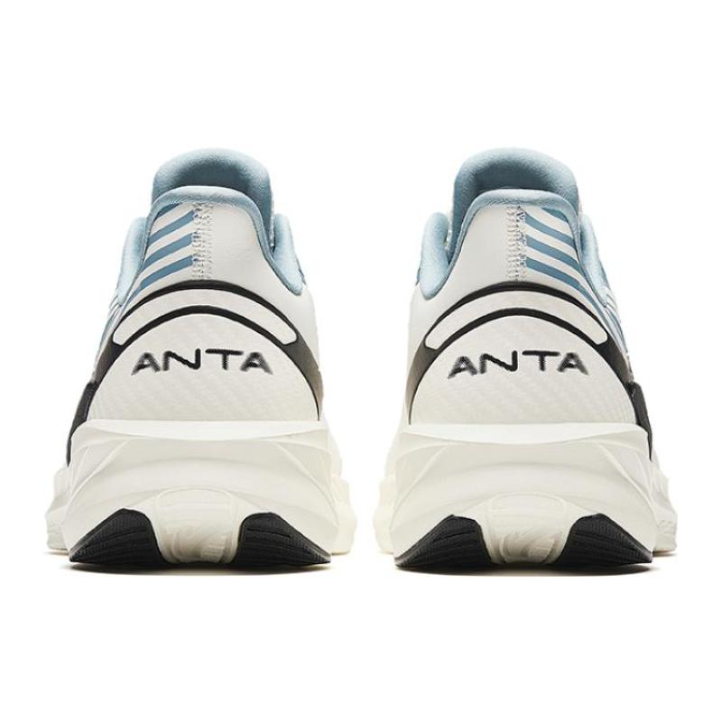 Anta DuCi4 Cushioning, Wear Resistant Low Top Training Running Shoes Men's White Green Leather Upper Sneakers 912355526-10