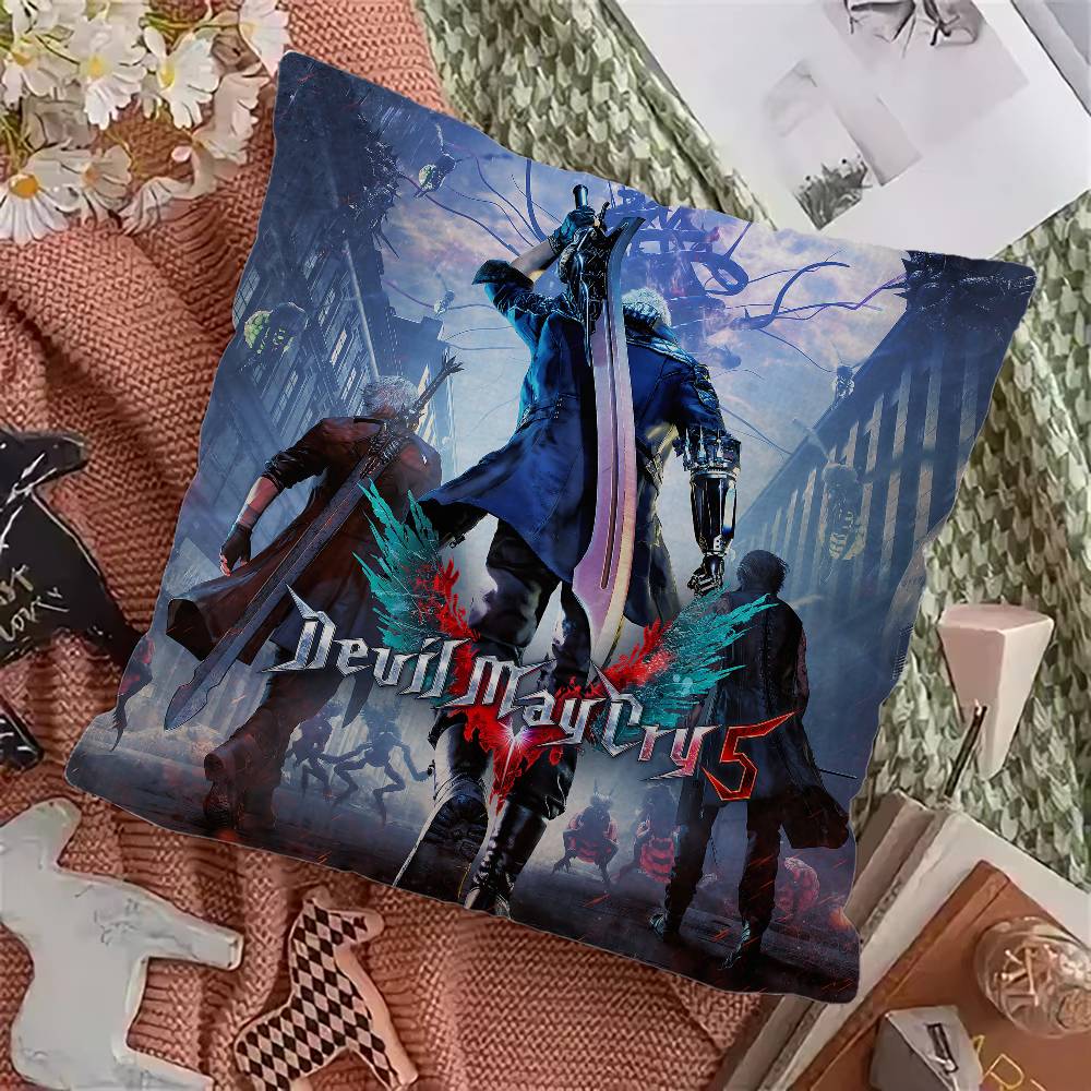 Game DDevil MMay CCry Pillow Cover for Bedroom Room and Living Room Sofa Decorative Cushion Cover