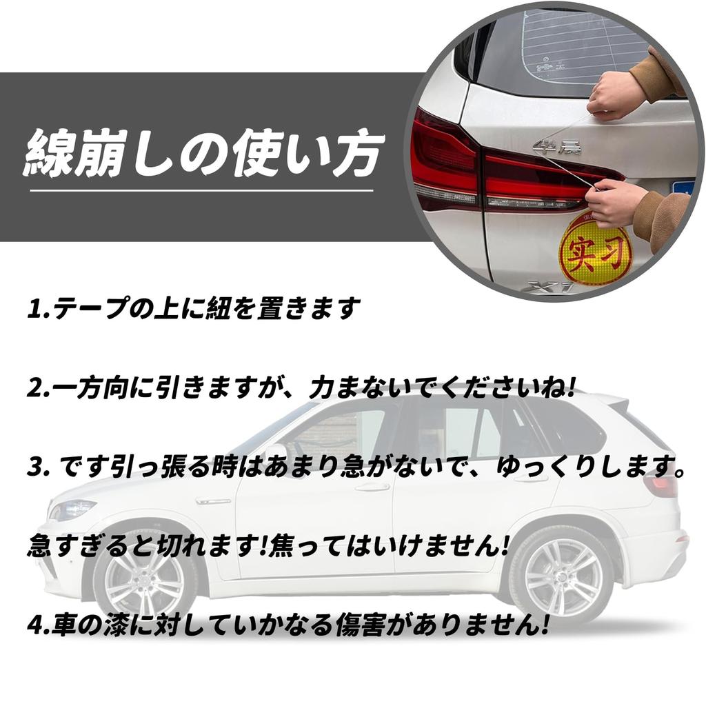 DELUXEFOX Emblem Remover Car Emblem Removal Line [3 Pcs] Emblem Removal Tool Car Decoration