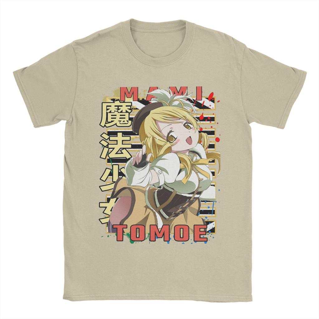 Unisex Mahou Shoujo Mami Tomoe T Shirts Madoka Magica Anime 100 Cotton Tops Funny Short Sleeve Crewneck Tee Shirt Adult TShirts