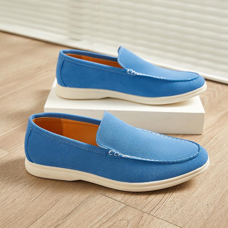 Fashion Men Business Loafers European and American Casual Soft Leather Lightweight Driving Fashion Shoes British Gentleman Shoes Men