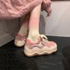 Woman Footwear Lace Up Pink Shoes For Women Running Sneakers Sports Athletic 2024 New Trends Stylish Offer Autumn 39 Shoe