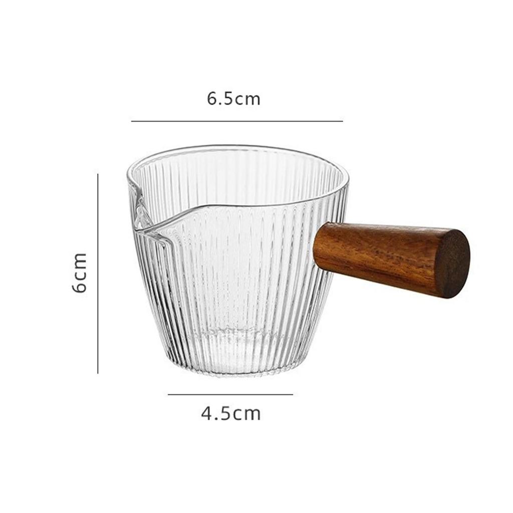 Espresso Measuring Cup Heat Resistant Accessories Milk Glass for Tea Coffee