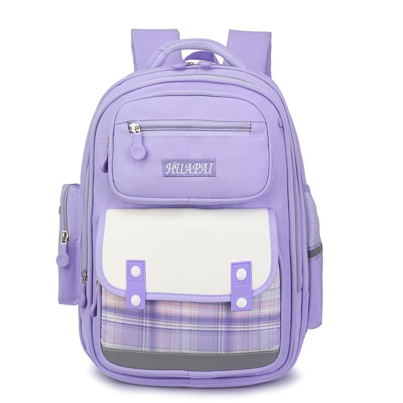 

Fashionable Large Capacity Backpack For Primary School Kids With Stylish Design For Grades 1 To 3 фіолетовий