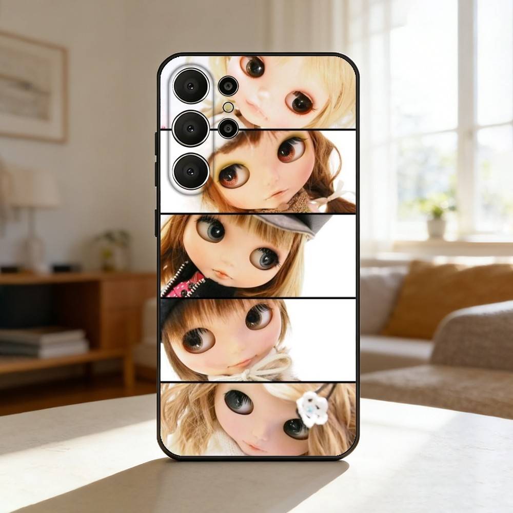 Adorable D-Doll B-BlytheS Phone Case For Samsung S26,S25,S24,S21,S22,S23,S30,Ultra,S20,FE,Lite,10,9,Black Cover