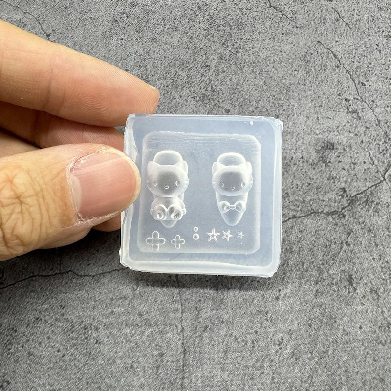 Transparent Silicone Nail Art Mold Exquisite Handmade Butterfly Bow Flower 3D Nail Art Accessory Diy Creative Nail Art Mold Gift