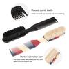Barbier Fade Bürste und Kamm Fading Bürsten Set Weiche Borsten 2-in-1 Kamm Haarschnitt Reinigungsbürste für Haarschneidemaschinen Bartbürste