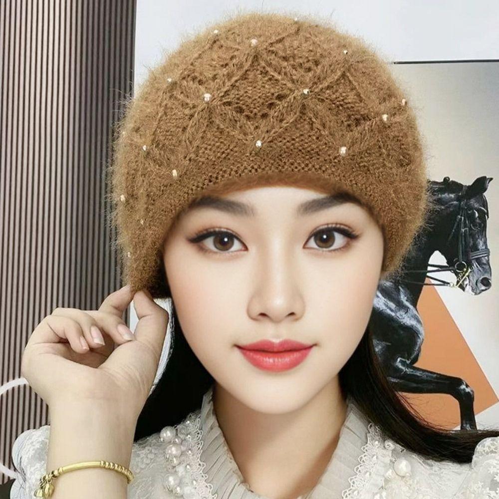 

Warm Winter Hat Windproof Ear Protection Hat Casual Beanie Cap Women