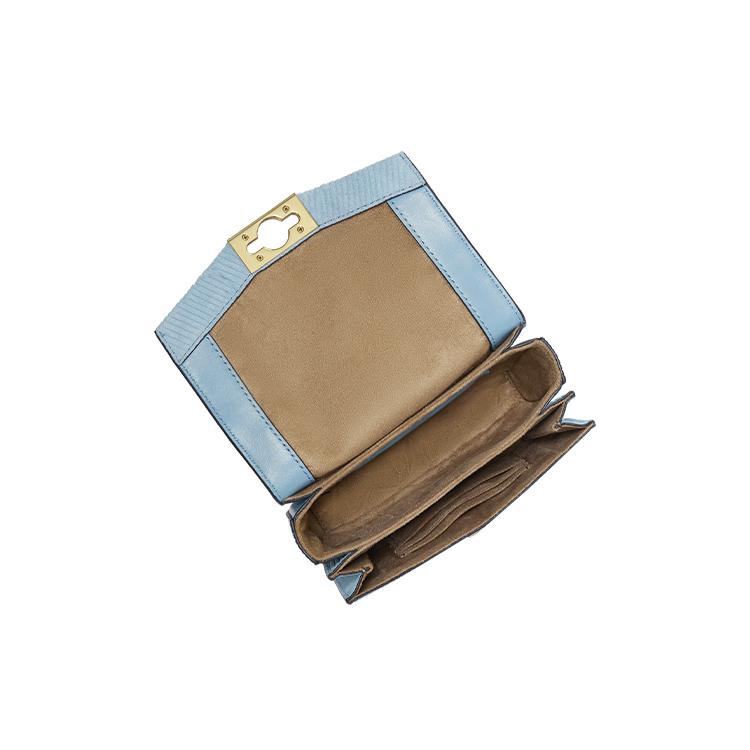 New MICHAEL KORS Hendri Leather Shoulder Bag, Crossbody Bag Extra Small Women's Light Blue 32F1G1HC0S-464