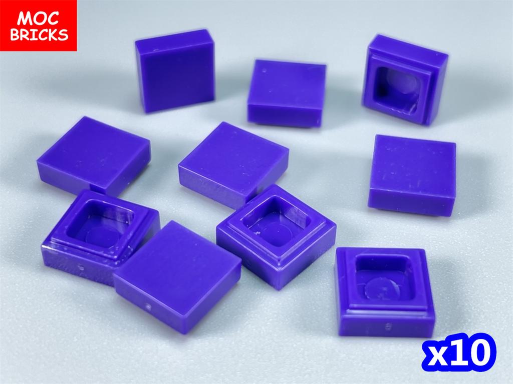 100pcs/lot MOC Bricks Tile 1x1 3070 DIY Room Frame House City Educational Building Blocks Assemble Particles Toy Kids Gift