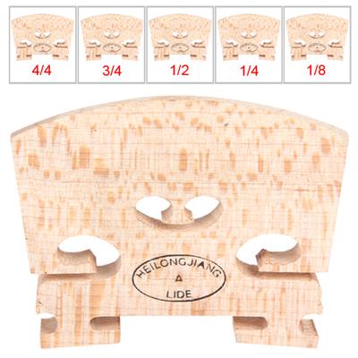 Maple Wood Violin Bridge Regular Type 1/8 & 1/4 & 1/2 & 3/4 & 4/4 Size