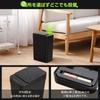 Tydle [Suitable for Narrow Spaces] Slim 9-liter Trash Can with Automatic Opening and Closing Lid, Battery Operated, 15.8cm (W) X 23.5cm (D) X 32cm (H)