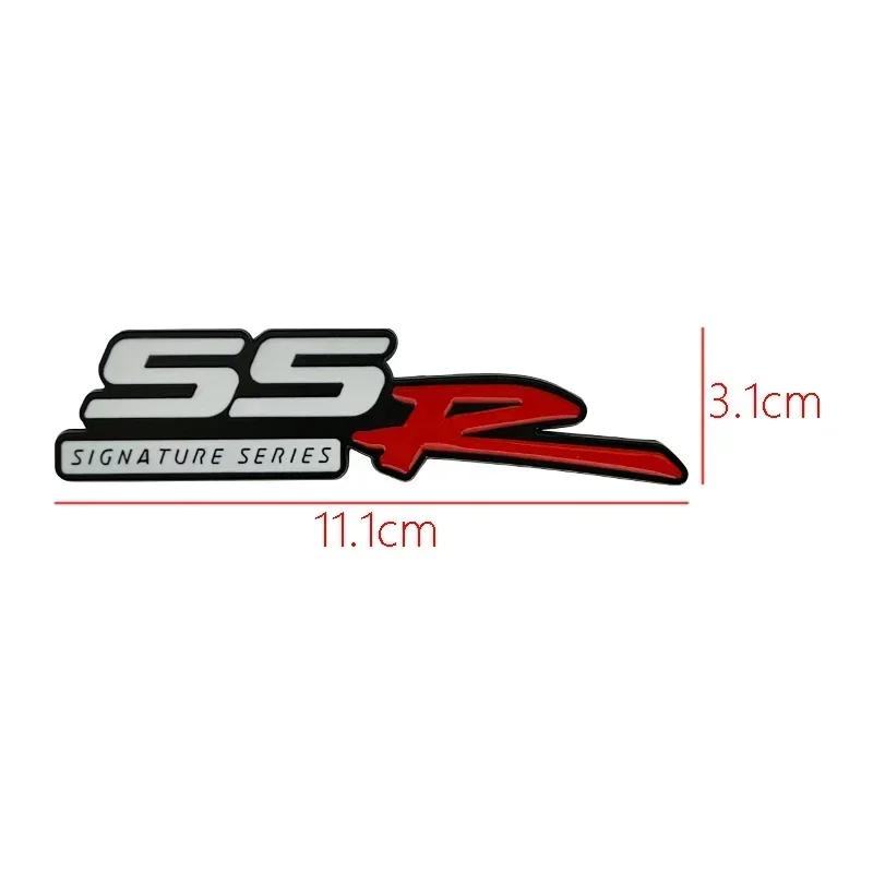 3d Metal SSR Logo Car Rear Trunk Fender Emblem Badge Sticker Decals for Chevrolet SS R Accessories