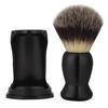 Black Acrylic Shaving Brush Holder Support Beard Brush Shaving Tool (Beard Brush+Holder)