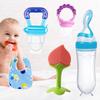 Baby Feeding & Play Combo – Teether, Rattle, Fruit Feeder, Bib & Spoon Feeder Bottle (Pack of 5)